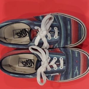 Vans Van Doren Striped Sneakers Sk8 Lo Aztec Skate Western